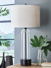 Orleans Furniture - Ashley Furniture - Kerrbrook Lighting - Glass Table Lamp (1/CN) / Clear/Black - L430944